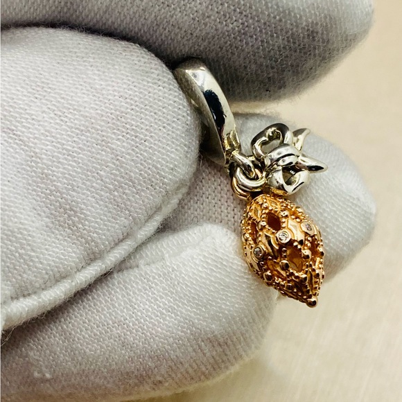 EUC Pandora 789170C01 2020 Black Friday Decorative Ornament Two-Tone Dangle Bead - Picture 3 of 6